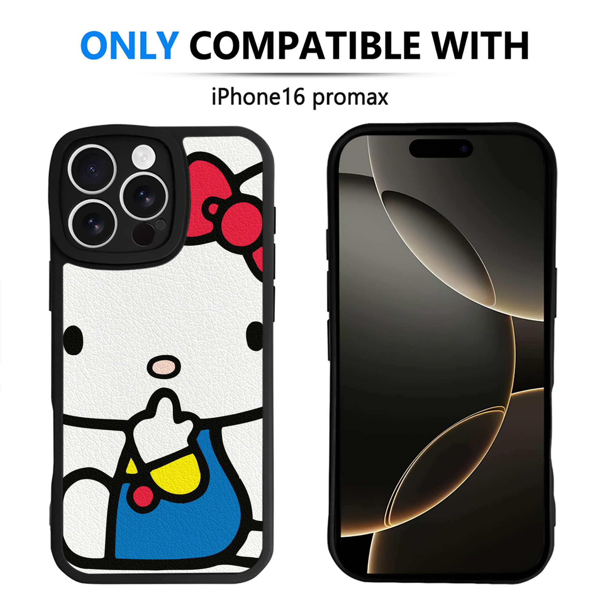 （画像用） Hello Kitty ハローキティ 【iPhone 16シリーズ対応】シリコンスマホケース（レザー調） 材質：シリコン